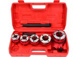 Awtools Filettatrice Per Tubi 5Pcs 3/8", 1/2"", 3/4"", 1"", 1-1/4"" Caso Di Set"