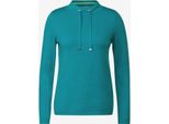 Maglione Cecil Da Donna In Maglia Blu Acqua Smerigliata Con Motivo Strutturato