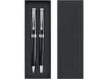 Midocean - Set Di Biro "Lyon"" (Confezione Da 2) MO1866 (Taglia Unica) (Nero/Argento)"