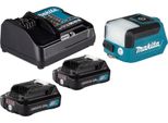 Lampada A Batteria Makita Ml 107 Dsa 12 V Max. 200 Lm Led + 2 Batterie 2,0 Ah + Caricabatteria