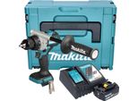 Makita Ddf 492 RG1J Avvitatore A Batteria 18 V 141 Nm Brushless + 1X Batteria 6,0 Ah + Caricabatteria + Makpac