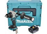 Makita Ddf 492 T1J Avvitatore A Batteria 18 V 141 Nm Brushless + 1X Batteria 5,0 Ah + Makpac - Senza Caricabatteria
