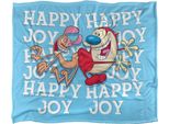 Ren & Stimpy - Coperta "Happy Happy Joy"", Setosa, Supermorbida TV24952 (Taglia Unica) (A Colori)"