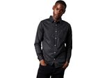 Maine - Camicia Da Uomo A Maniche Lunghe DH7827 (Xl) (Nero)