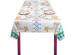 Tovaglia Llama In Plastica Bianca 130 X 180 Cm - Taglia Unica