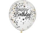 Set Di Palloncini Happy Birthday Palloncini Di Compleanno Con Coriandoli