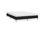 Vidaxl Struttura Letto Senza Materasso Nero 140X190 Cm Tessuto