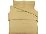 Vidaxl Set Di Biancheria Da Letto Tortora 135X200 Cm Cotone