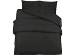 Vidaxl Set Di Biancheria Da Letto Nera 200X200 Cm In Cotone