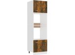 Vidaxl Armadio Per Microonde Lyon Rovere Fumé 60X57X207 Cm Materiale A Base Di Legno