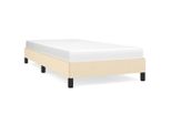 Vidaxl Struttura Letto Senza Materasso Crema 90X190 Cm Tessuto