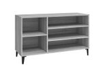 Vidaxl Portascarpe Grigio Sonoma 102X36X60 Cm Materiale A Base Di Legno