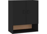 Vidaxl Armadio A Muro Nero 60X31X70 Cm Materiale A Base Di Legno