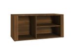 Vidaxl Portascarpe Marrone Look Rovere 100X35X45 Cm Materiale A Base Di Legno