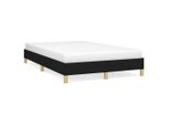 Vidaxl Struttura Letto Senza Materasso Nero 120X200 Cm In Tessuto