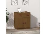Vidaxl Credenza Marrone Miele 65,5X40X75 Cm In Legno Di Pino Massiccio