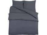 Vidaxl Set Di Biancheria Da Letto Antracite 155X220 Cm Microfibra Leggera