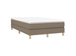 Struttura Letto In Tessuto Taupe 120X200 Cm