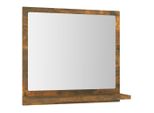 Specchio Da Bagno Rovere Fumé 40X10,5X37 Cm Materiale In Legno