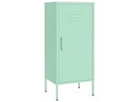 Vidaxl Armadio Portaoggetti Verde Menta 42,5X35X101,5 Cm Acciaio