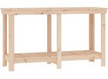 Vidaxl Banco Da Lavoro 140X50X80 Cm In Legno Di Pino Massiccio