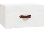 Vidaxl Comodino A Parete Bianco 40X29,5X22 Cm