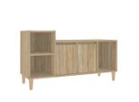 Mobile Tv In Rovere Sonoma 100X35X55 Cm Materiale A Base Di Legno
