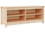 Vidaxl Panca Per Scarpe 110X38X45,5 Cm In Legno Di Pino Massiccio
