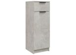 Mobiletto Da Bagno Grigio Cemento 32X34X90 Cm In Legno