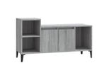 Mobile Tv Grigio Sonoma 100X35X55 Cm In Materiale Ligneo