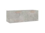 Vidaxl Armadio A Muro Grigio Cemento 100X36,5X35 Cm Materiale A Base Di Legno