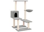 Vidaxl Graffiatoio In Sisal Grigio Chiaro 94,5 Cm
