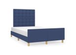 Vidaxl Struttura Letto Senza Materasso Blu 120X200 Cm In Tessuto