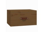 Vidaxl Comodino A Parete Marrone Miele 40X29,5X22 Cm