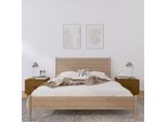 Comodini 2 Pz. Marrone Miele 40X34X35 Cm In Legno Di Pino Massiccio