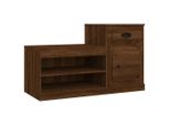 Vidaxl Scarpiera Marrone Look Rovere 100X42X60 Cm Materiale A Base Di Legno