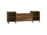 Mobile Tv In Rovere Fumé 160X35X55 Cm Materiale In Legno