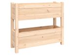 Vidaxl Fioriera 77X25X66 Cm In Legno Di Pino Massiccio