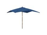 Vidaxl Ombrellone Con Palo In Legno Azzurro 300X300X273 Cm
