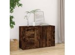 Credenza Rovere Fumé 100X33X59,5 Cm Materiale A Base Di Legno