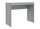 Scrivania Grigia Sonoma 90X40X72 Cm In Materiale Ligneo