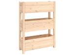 Vidaxl Fioriera 77X25X104,5 Cm In Legno Di Pino Massiccio