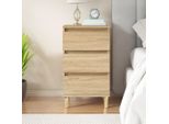 Comodino Rovere Sonoma 40X35X70 Cm Materiale Legno