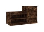 Vidaxl Scarpiera In Rovere Fumé 100X42X60 Cm Materiale A Base Di Legno