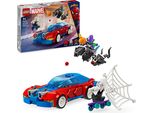 Lego Marvel Spider-Man Race Car & Venom Green Goblin, Giocattolo Di Spidey Per Giochi Di Ruolo Con Figure Del Supereroe E Auto Costruibile, Regalo Per Bambini, Ragazzi E Ragazze Dai 7 Anni In Su 76279