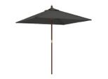 Vidaxl Ombrellone Con Palo In Legno Antracite 198X198X231 Cm