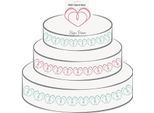 Unique Party - Torta - Foglio Di Registrazione, Carta, Anniversario Di Matrimonio SG30842 (Taglia Unica) (Bianco/Rosa/Blu)