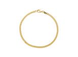 Goldarmband Jobo "Panzerarmband 3,3 Mm", Gelbgold 333, ArmbäNder, Damen, 21Cm, Gelbgold 333, Goldarmband, 333 Gold Massiv 21 Cm