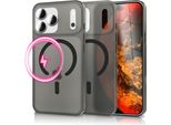 Custodia Magsafe "Thinix"" Per Apple Iphone 17 Pro - Sottilissima 0,3 Mm, Opaca E Smerigliata, Ultra Sottile - Nero Trasparente"