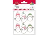 Adesivi Di Carta Pupazzi Di Neve 2X6 Pz Titanum